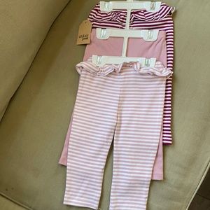 NWT  3 Chick Pea girls leggings set